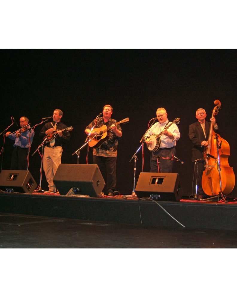 The Jason Boone Band performing at the “Roots Reunion” live radio show in Hattiesburg, Fall 2007 (photo by Chris Goertzen for the Mississippi Arts Commission).