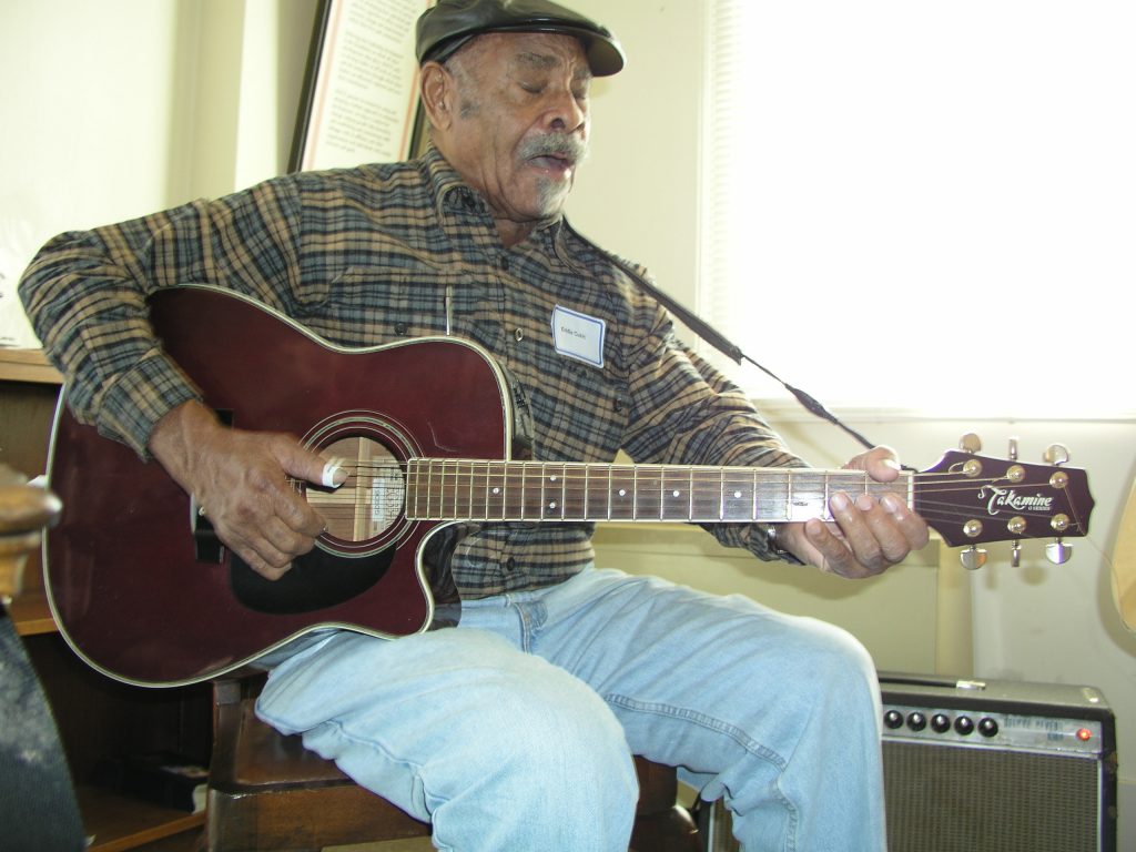 Cusic performing at the MACE building in Greenville. January 2005.