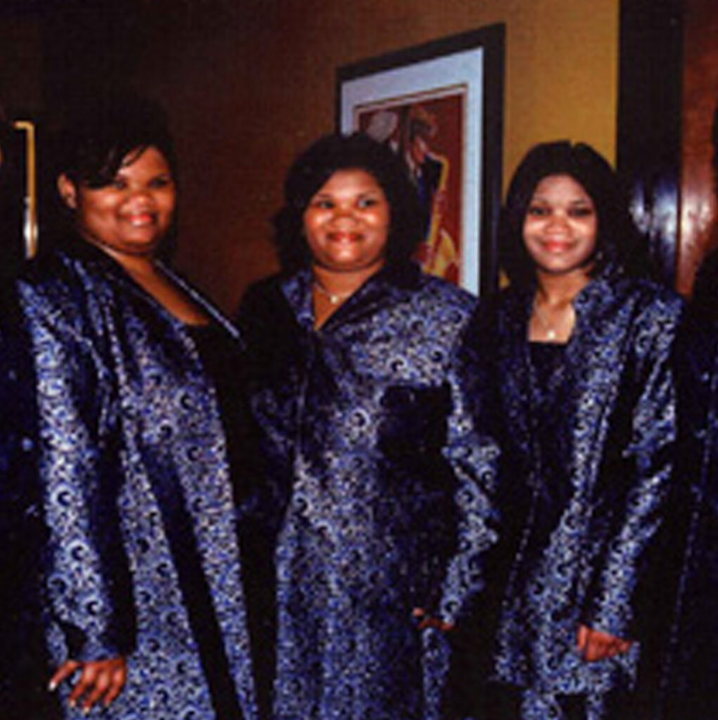 Acapella gospel group The Jones sisters of Oxford, Mississippi (photo courtesy of artist).