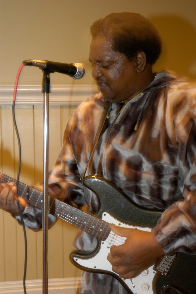 Blues guitarist and vocalist Louis Arzo “Gearshifter” Youngblood performing at the 2007 Governor’s Awards party, Jackson.