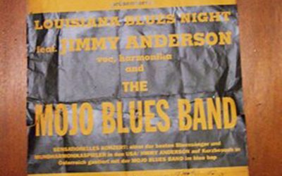 Poster for concert in Germany from 1992 European tour with Austrian group the Mojo Blues Band.