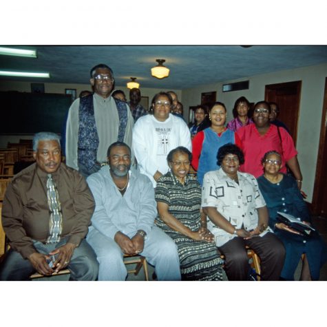 Pastor Jimmy James (left, front row) and members of St. John Missionary Baptist Church in Meridian.