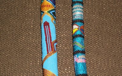 Detail of talking stick and beater (photo by Chris Goertzen for the Mississippi Arts Commission).