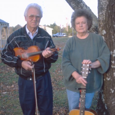 Bud and Hazel Huddleston outside their home in Tippah County (photo by Wiley Prewitt for the Mississippi Arts Commission).