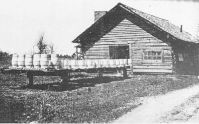 Outside Stewart Pottery, March 1937 (photograph courtesy of the Stewart Family).