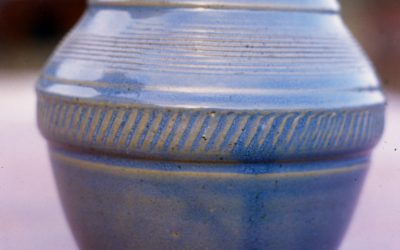Vase. Stewart also creates his own glazes for his work.